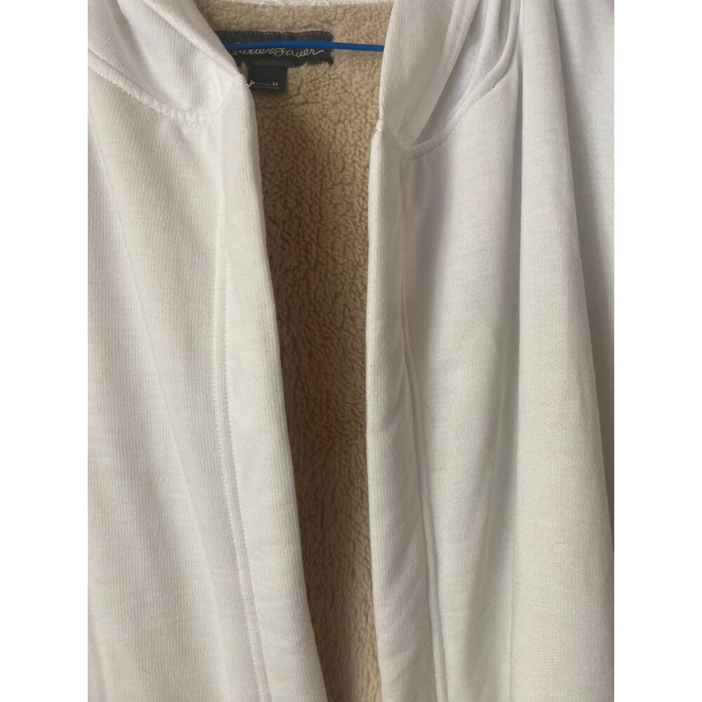 Eddie Bauer Fauxx Shearling Lined Cardigan Size Medium - Picture 4 of 7